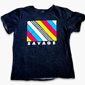 Boys t-shirt "Savage" - size youth medium